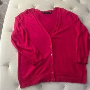 Women's Pink Cardigan Sweater
